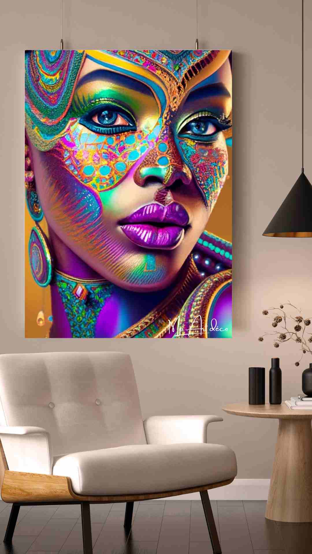 Tableau femme art deco