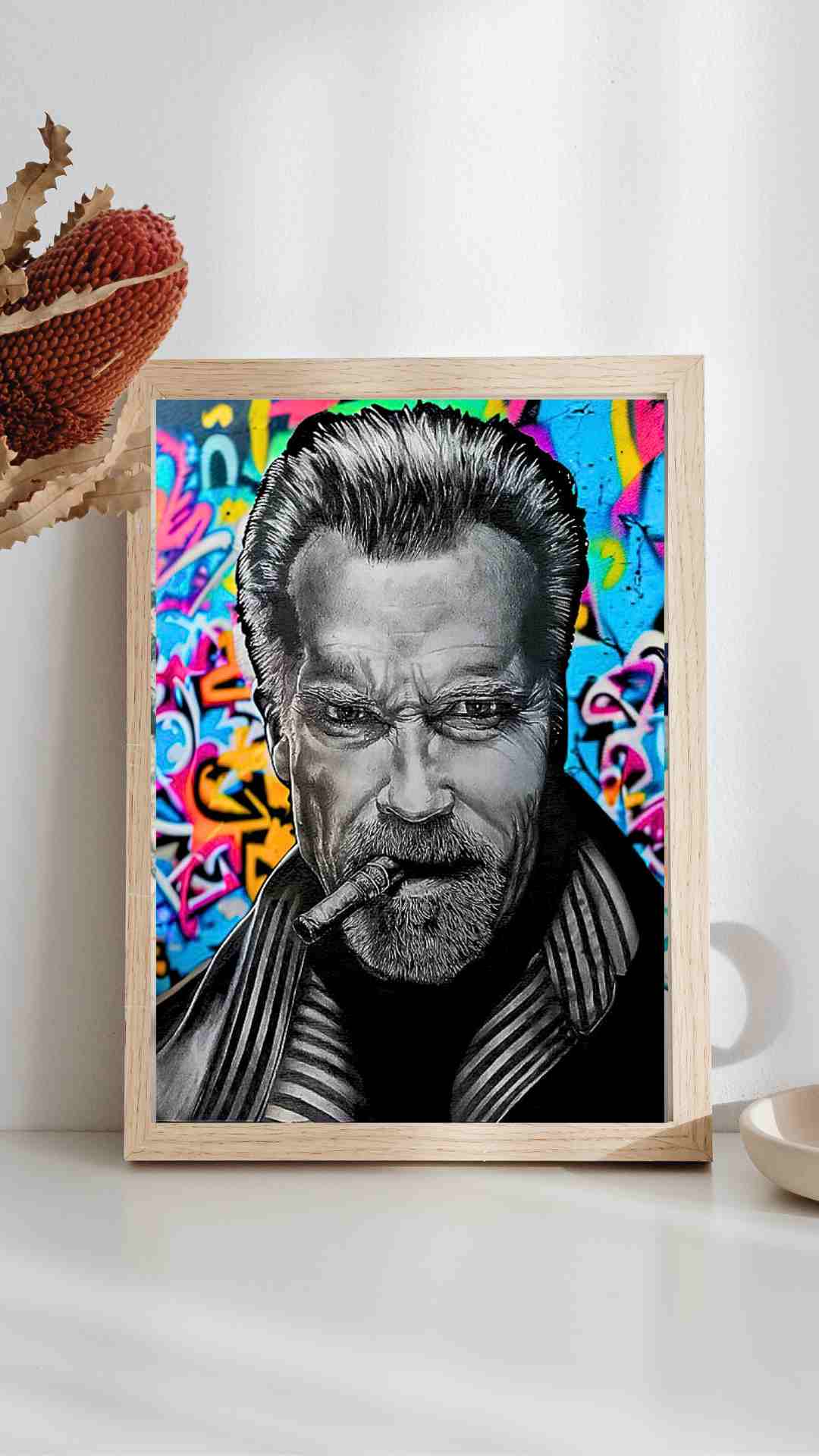 Dessin sur toile Arnold Schwarzenegger