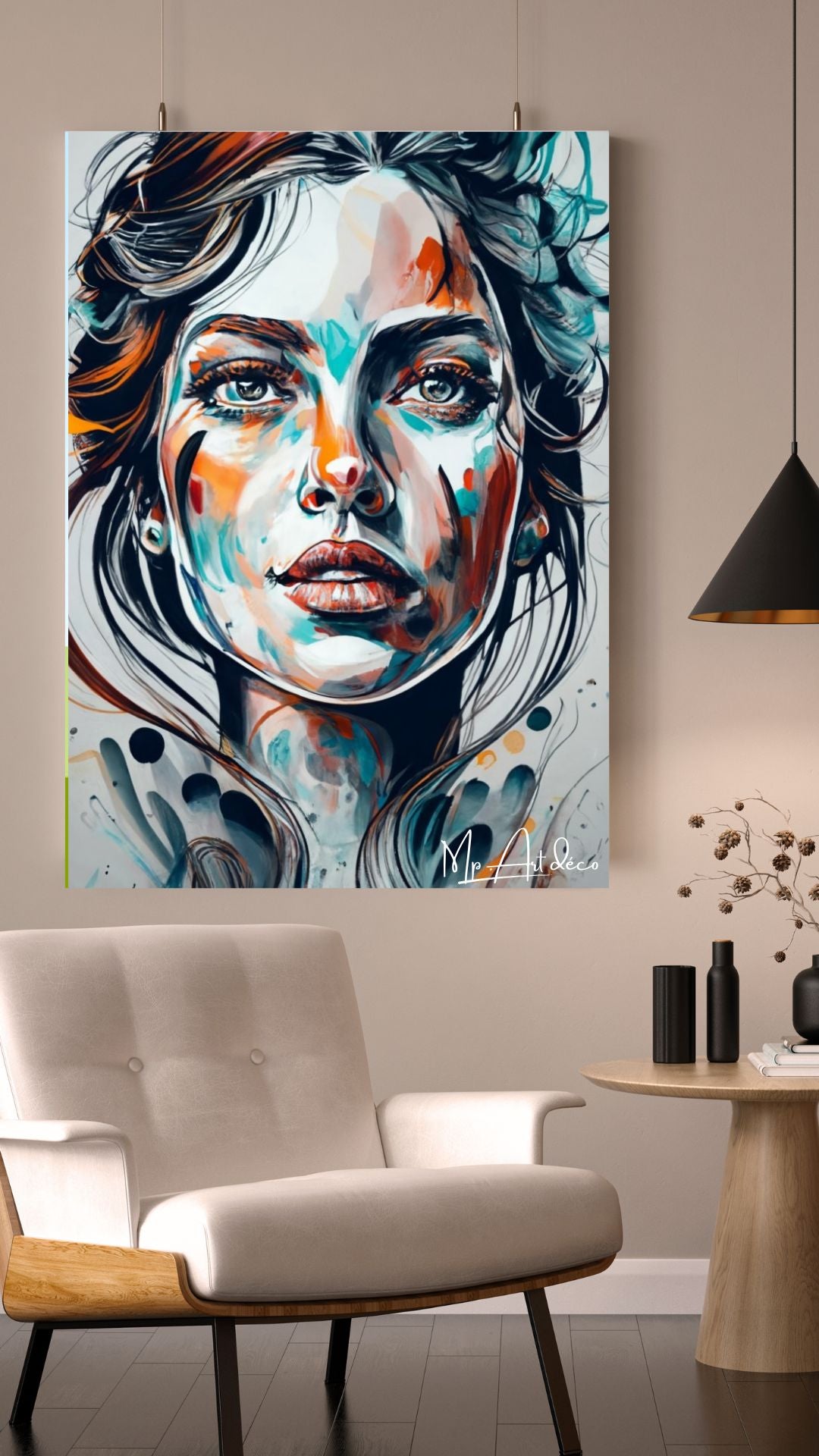 Tableau femme contemporain