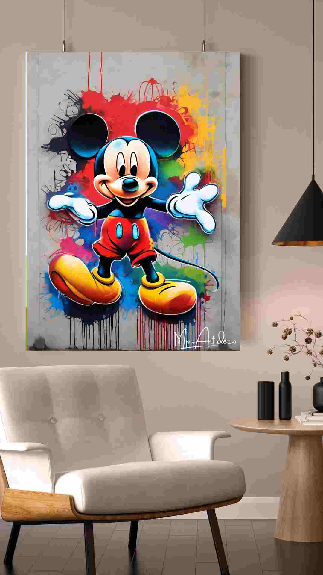 Tableau Mickey street art