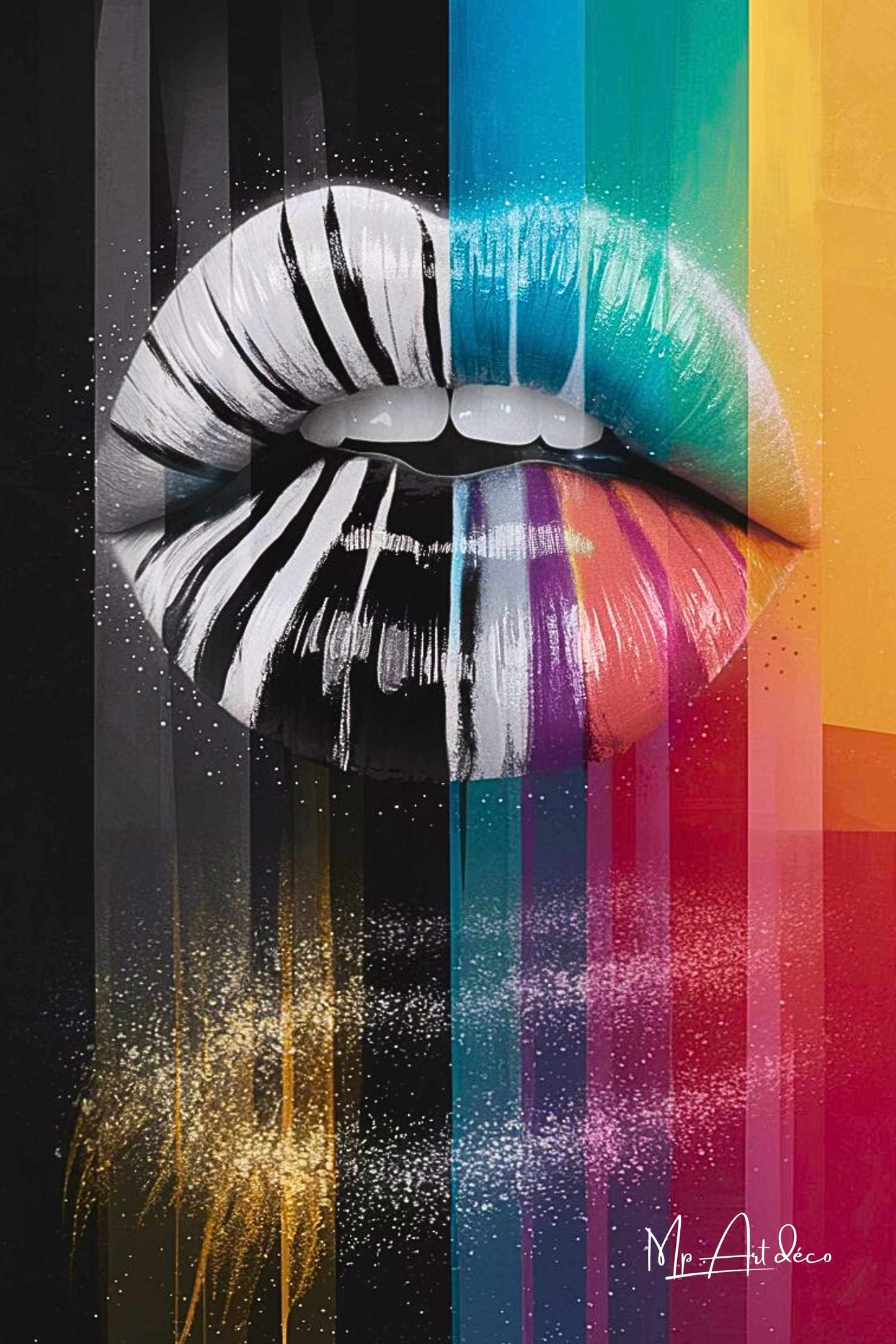 Tableau bouche moderne