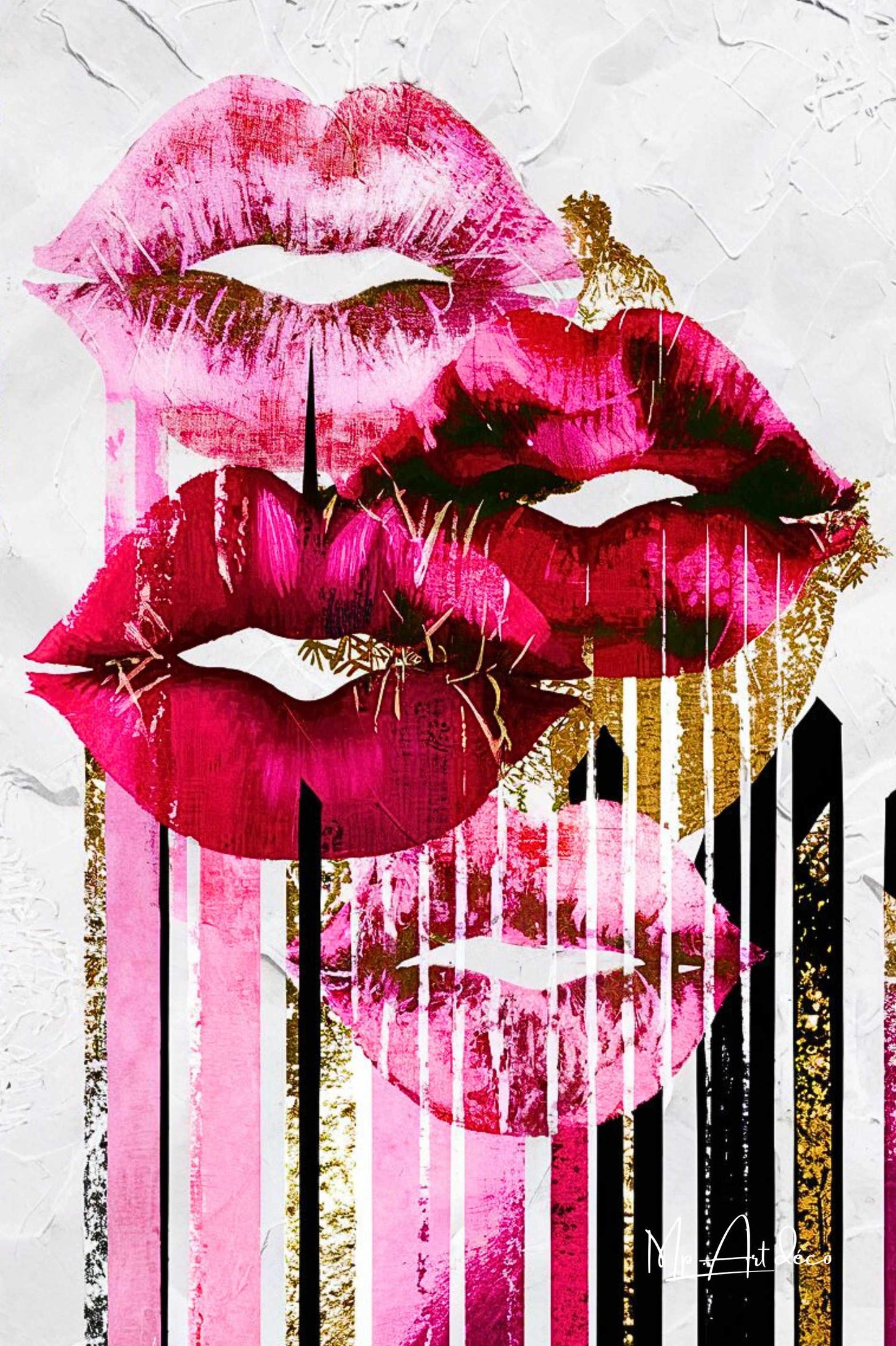 Tableau bouches glamour