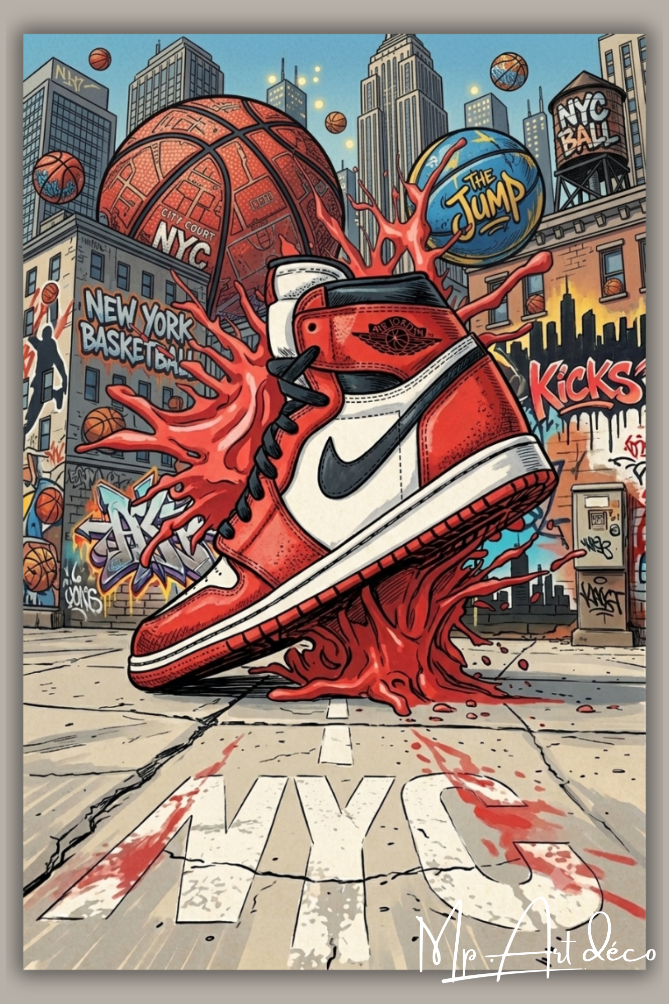Tableau street art sneakers New York