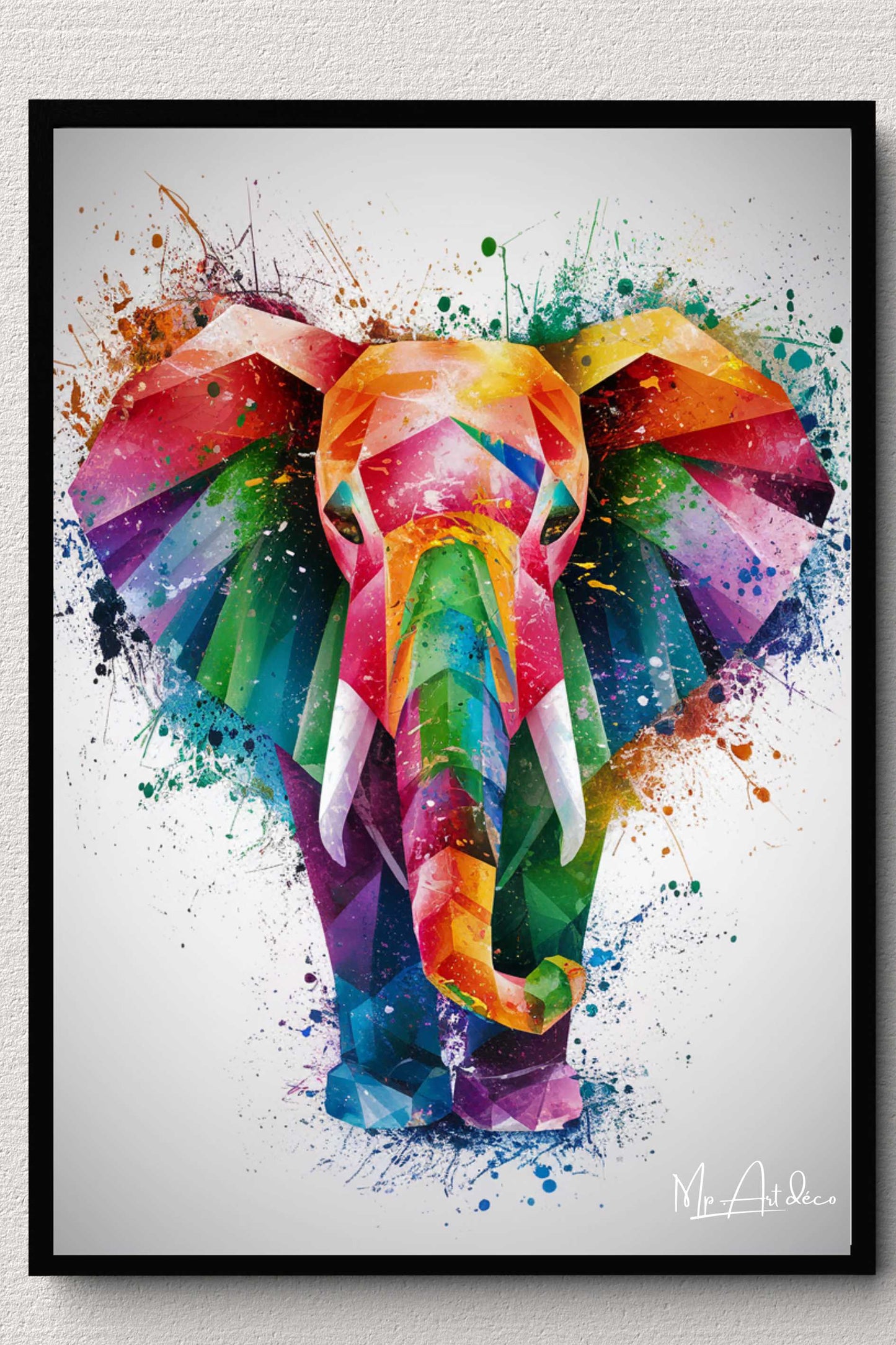 Tableau éléphant moderne