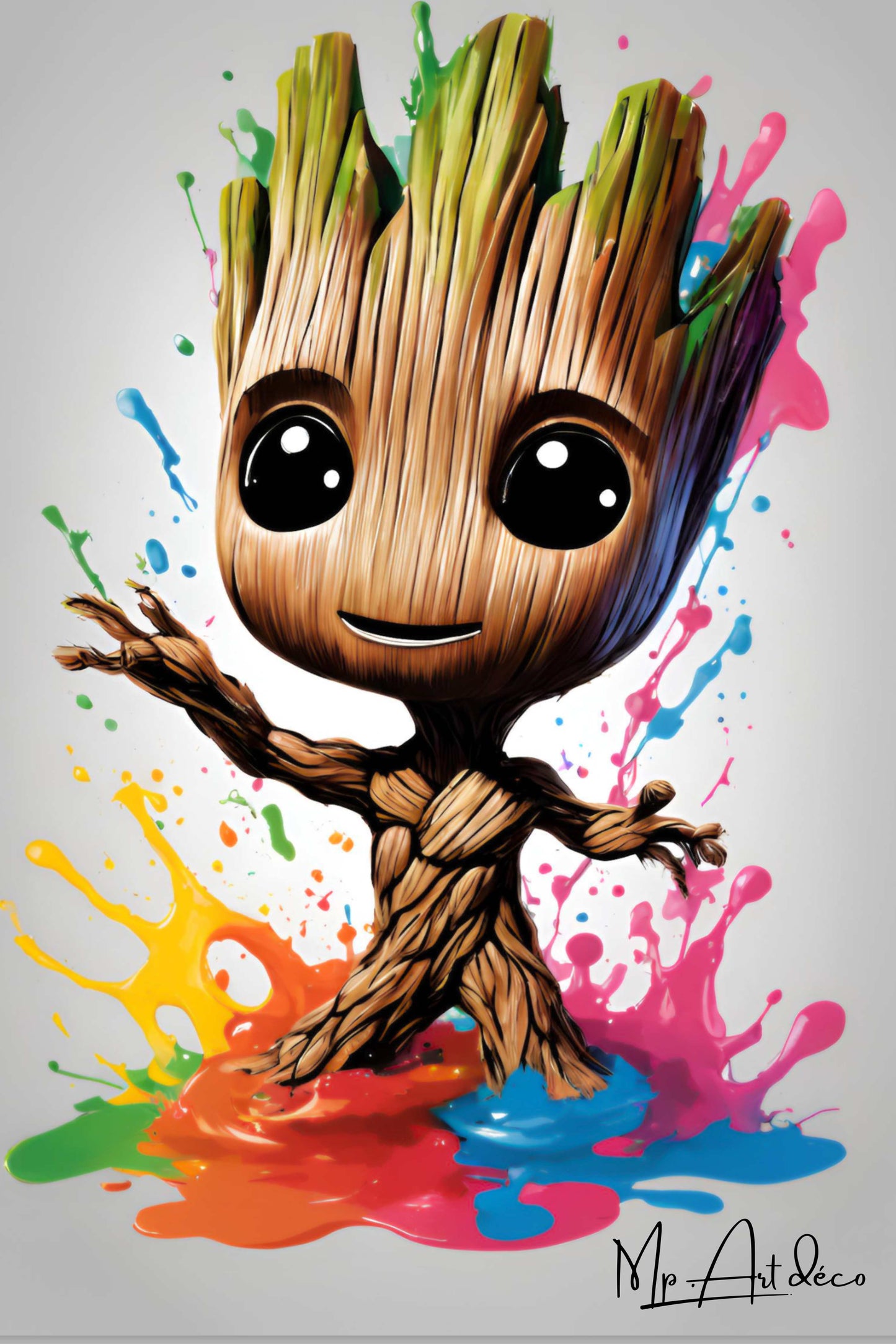 Tableau décoration Groot Marvel