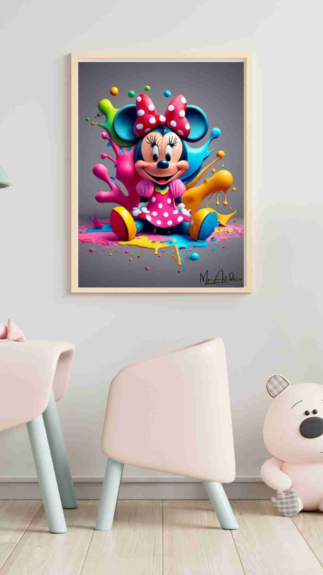 Tableau à personnaliser Minnie Mouse