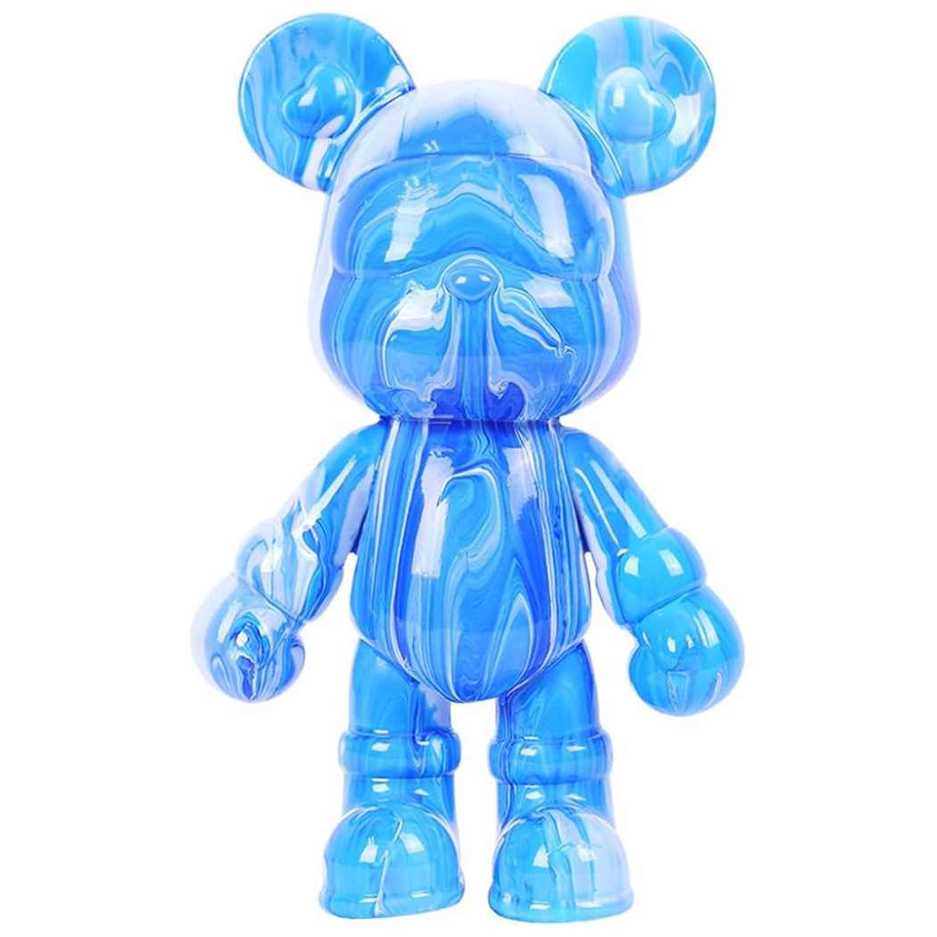 Statue Déco Ourson Personnalisé – 33 cm – Peinture Pouring