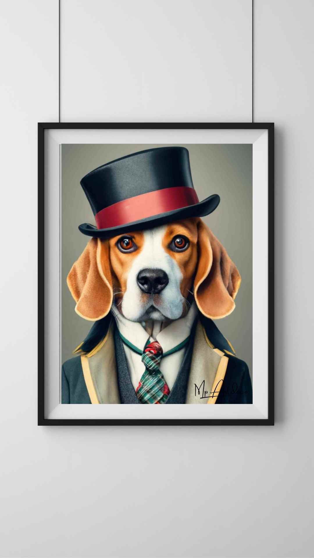 Tableau Chien Gentleman