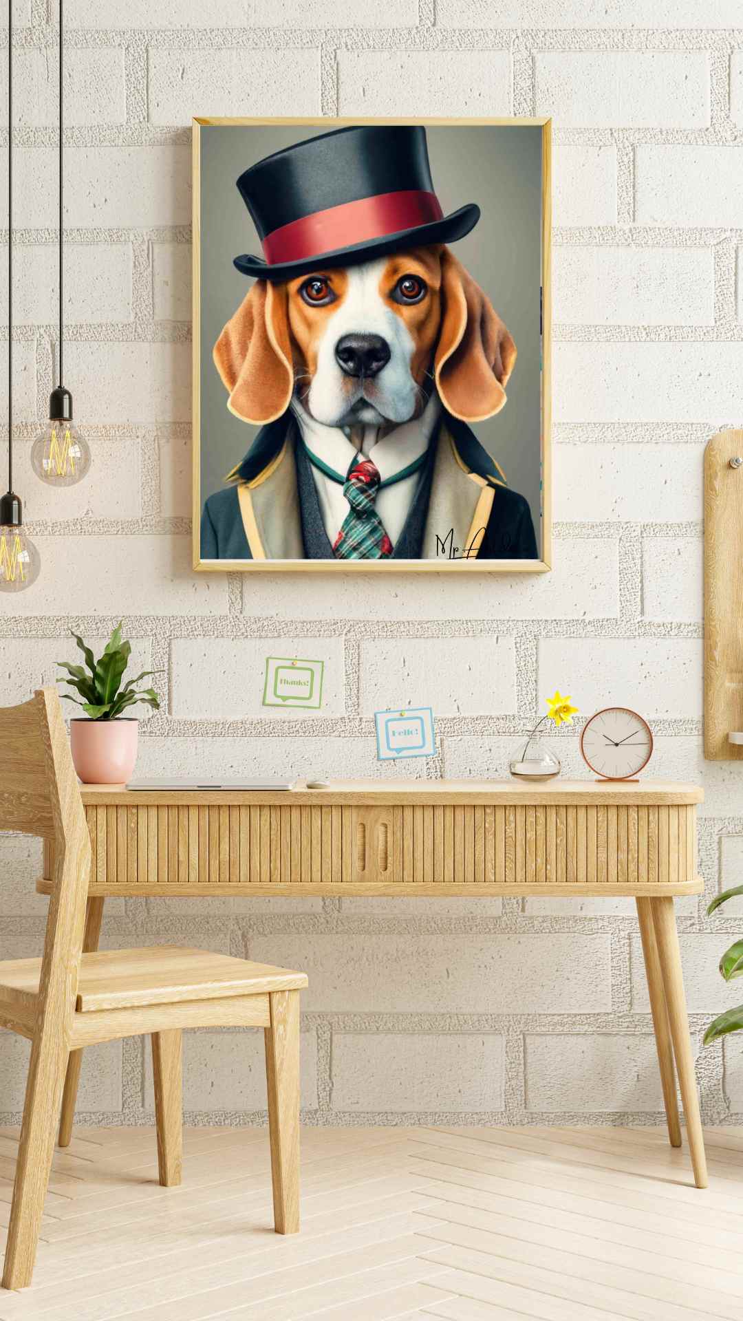 Tableau Chien Gentleman