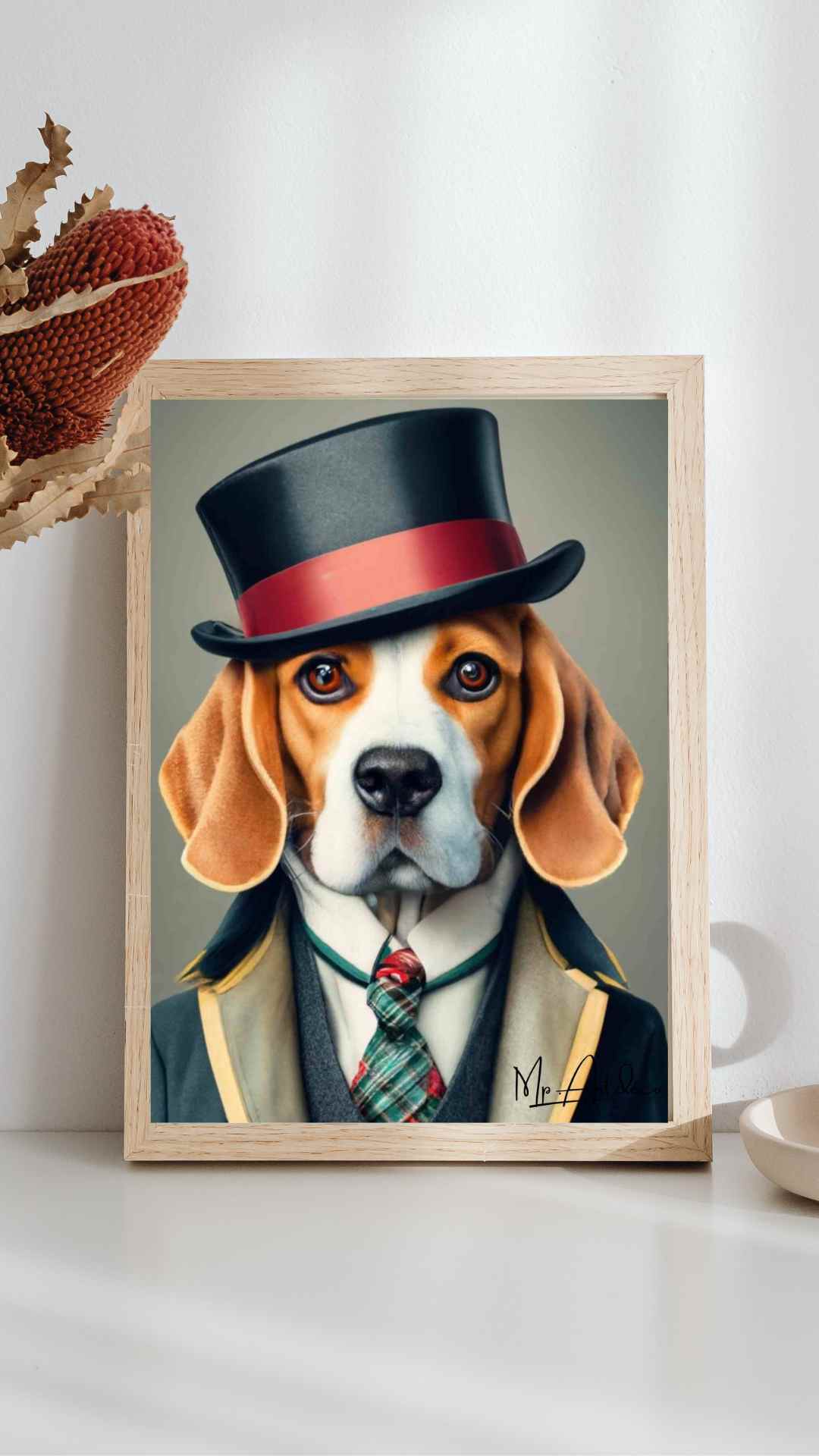 Tableau Chien Gentleman