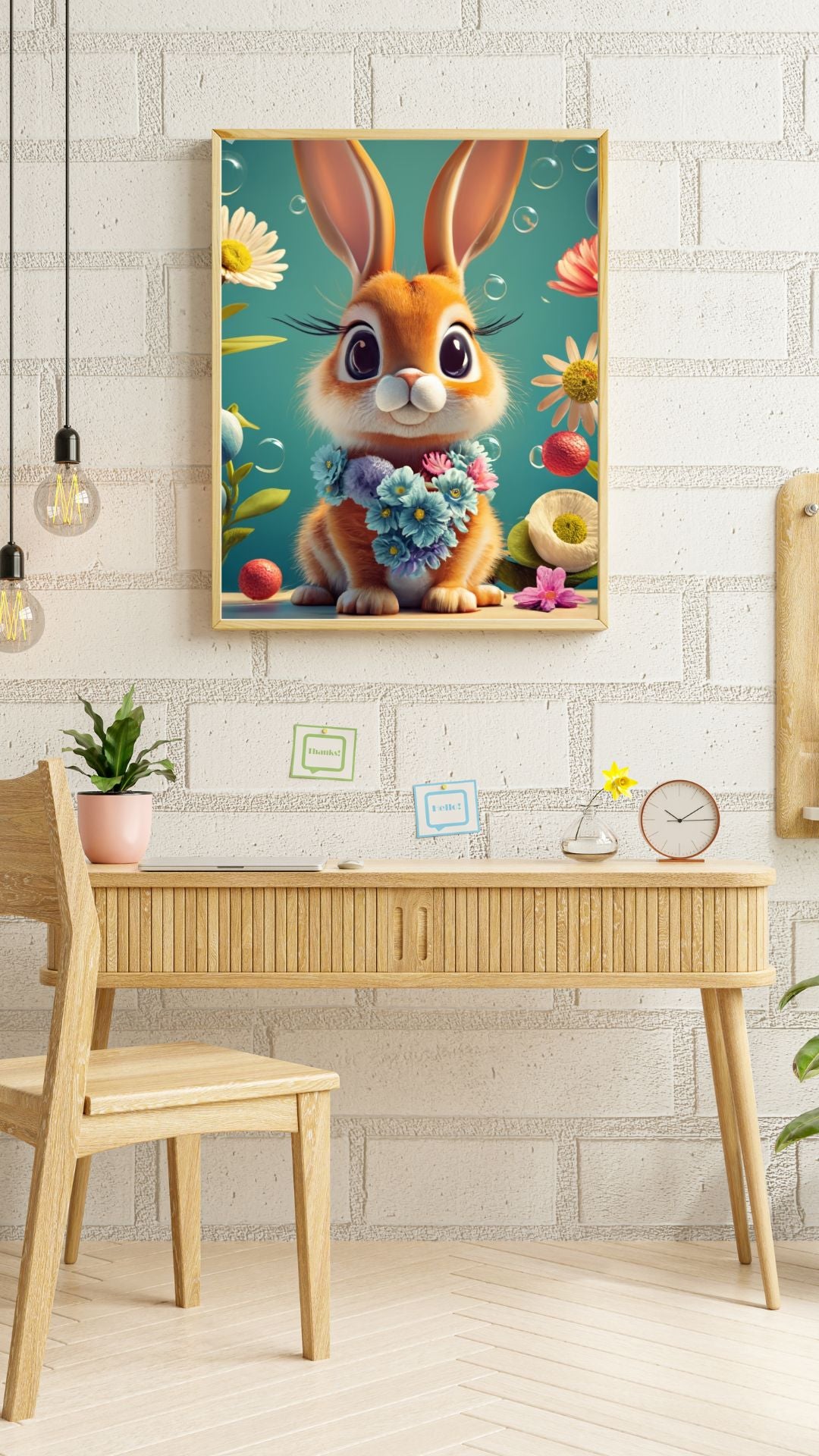 Tableau Bébé lapin