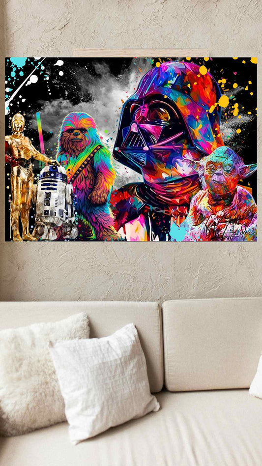 Tableau Star Wars pop art