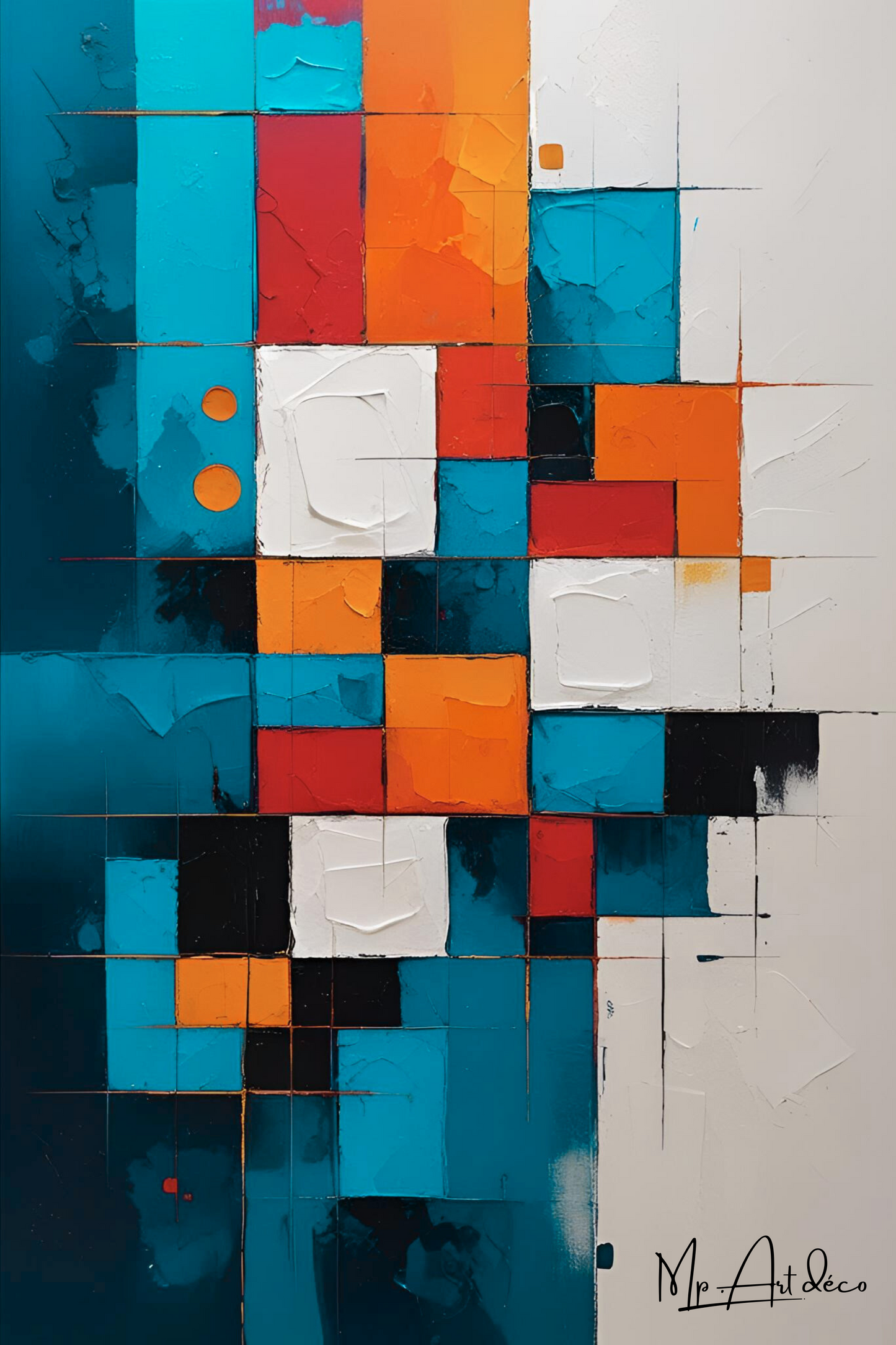 Tableau déco design géométrique