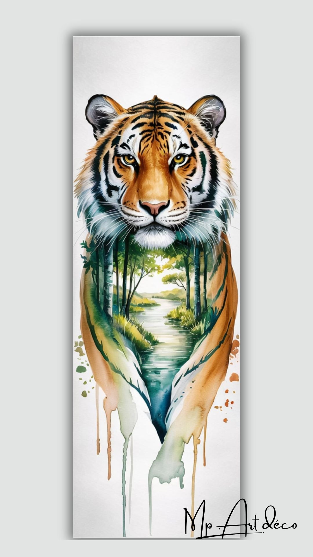 Tableau sur toile Tigre Majestueux