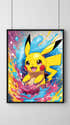 Toile Murale Pokémon Imperméable 50x75 Cm - Résistante Aux UV Et Rayures - Décoration Maison/Bureau - Sans Cadre - 4