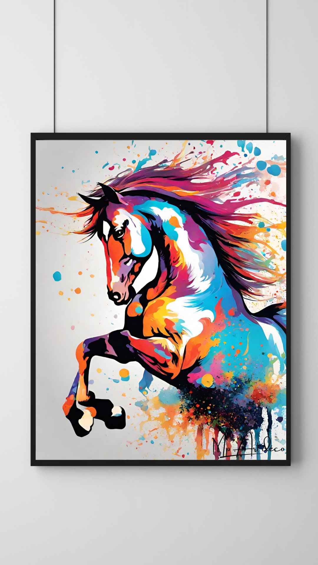 Tableau cheval colors