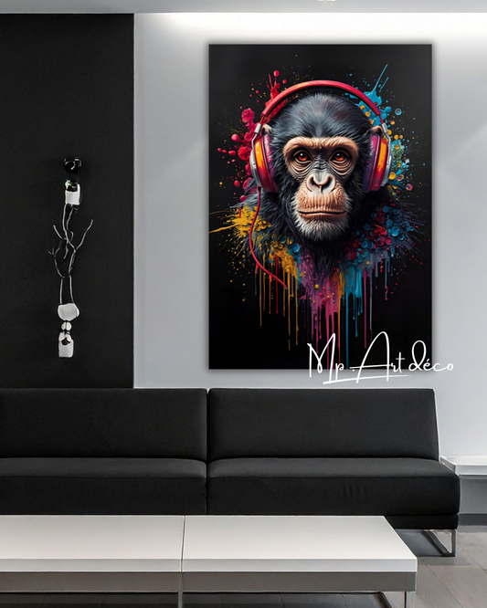 Tableau singe musique