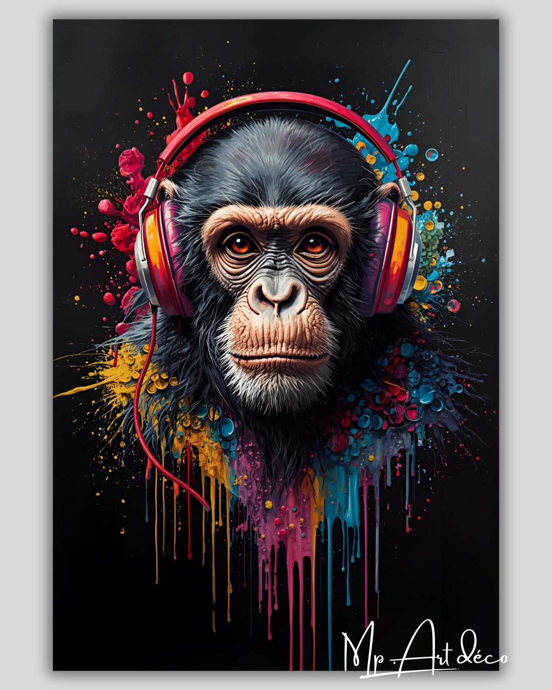 Tableau singe musique