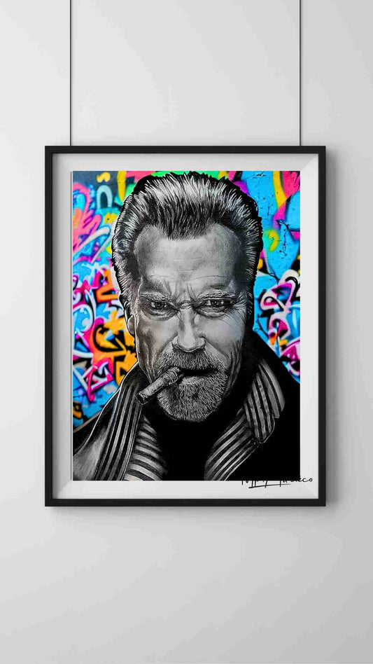 Dessin sur toile Arnold Schwarzenegger