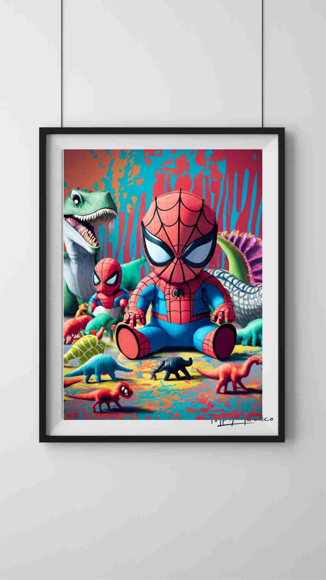 Tableau Bébé Spider-Man