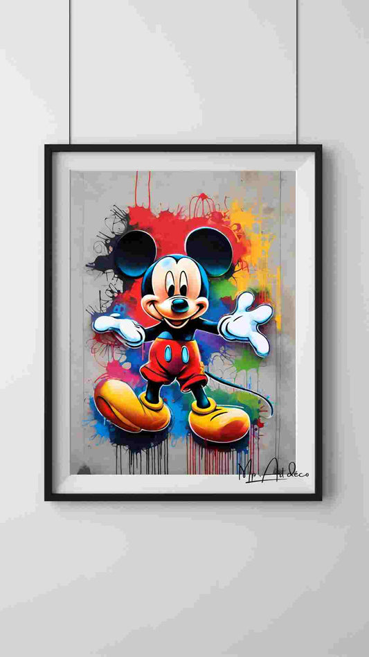 Tableau Mickey street art