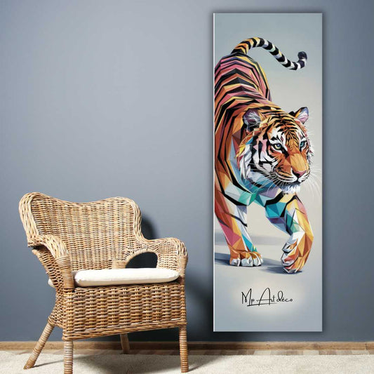 Tableau sur toile – Tigre Géométrique