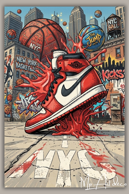 Tableau street art sneakers New York