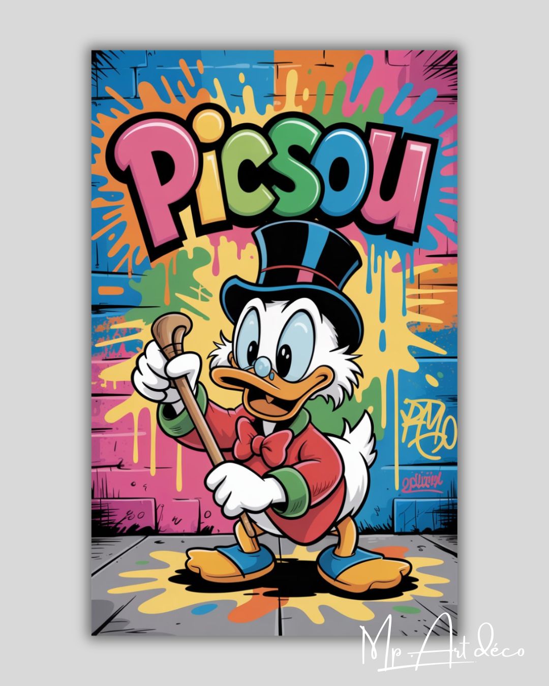 Tableau Picsou street art