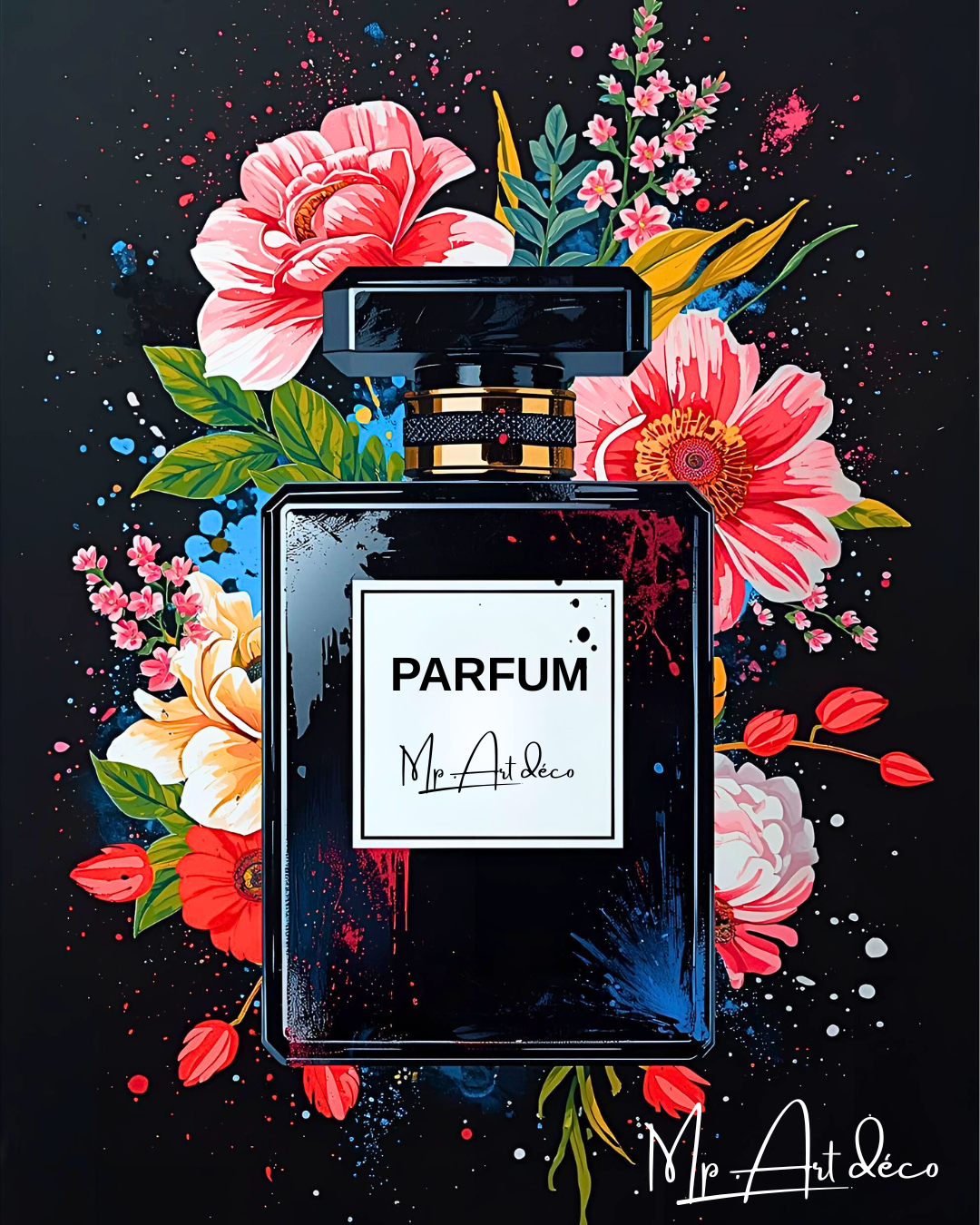 Tableau Parfum art deco moderne