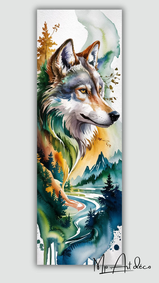 Tableau sur toile Loup sauvage