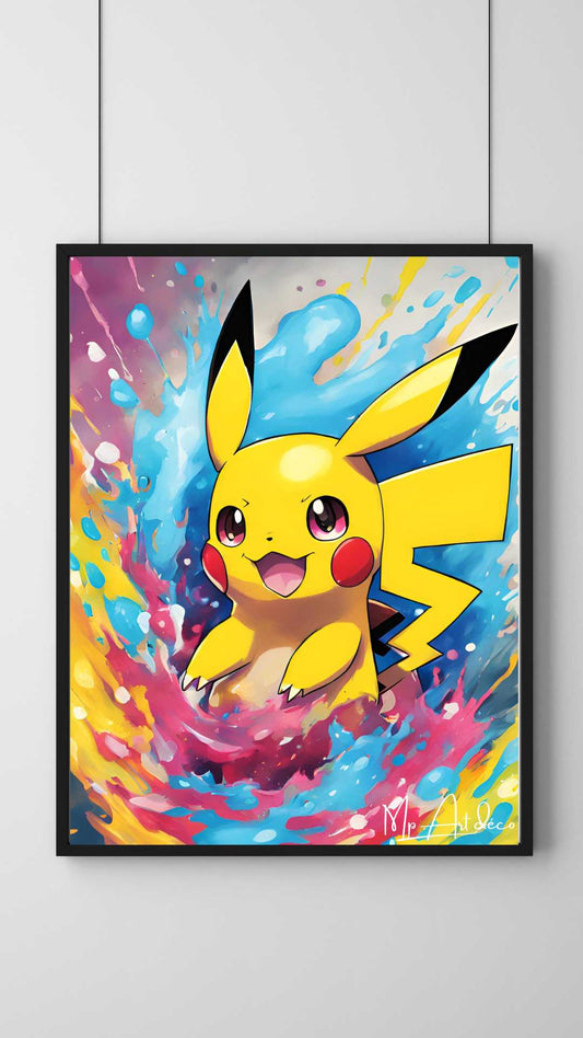 Tableau décoration Pikachu